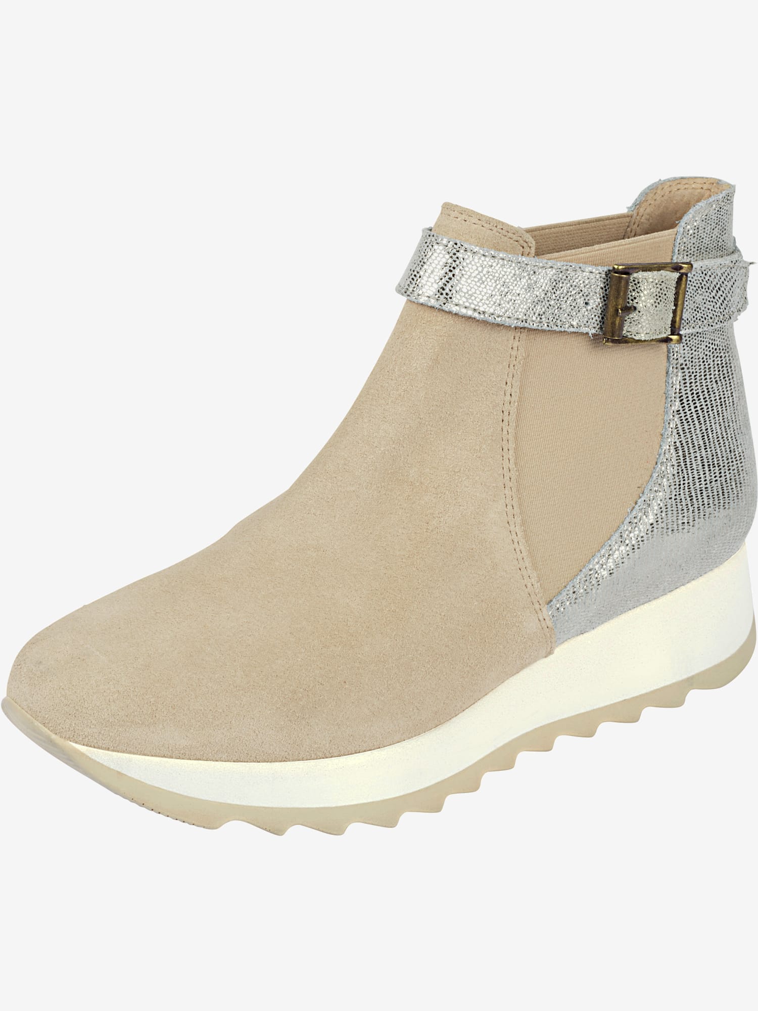 Bottines de fabrication portugaise, couleur couleur ivoire, taille 37 - helline
