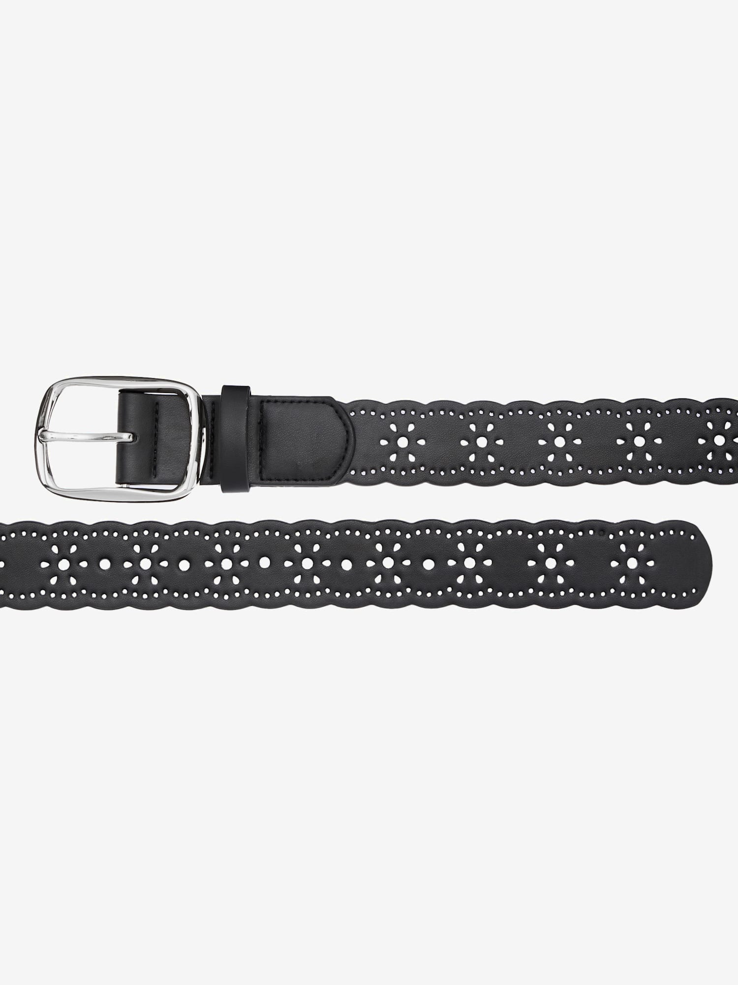 Ceinture au niveau des hanches avec motif ajouré tendance, couleur noir, taille 75, marque LASCANA - helline