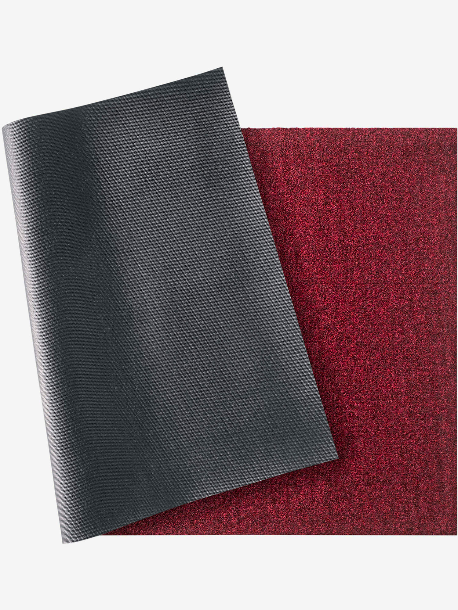 Paillasson polyamide très résistant, couleur rouge, taille 80x200 cm, marque helline home - helline