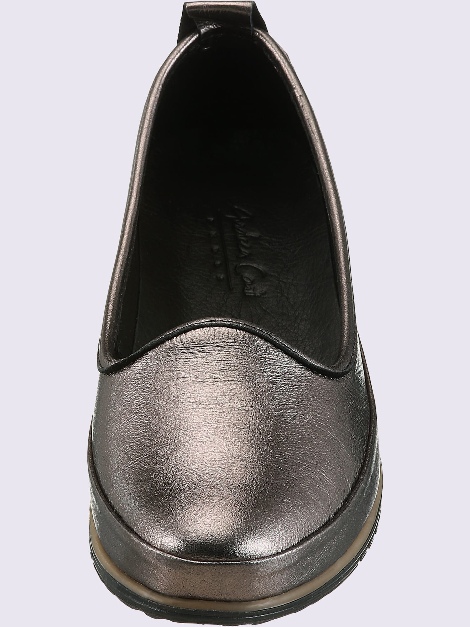 Trotteurs semelle intérieure amovible en cuir, couleur argent, taille 36 - helline