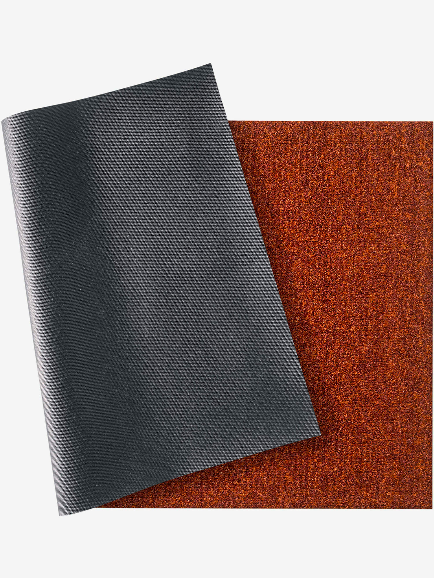 Paillasson polyamide très résistant, couleur orange, taille 80x200 cm, marque helline home - helline