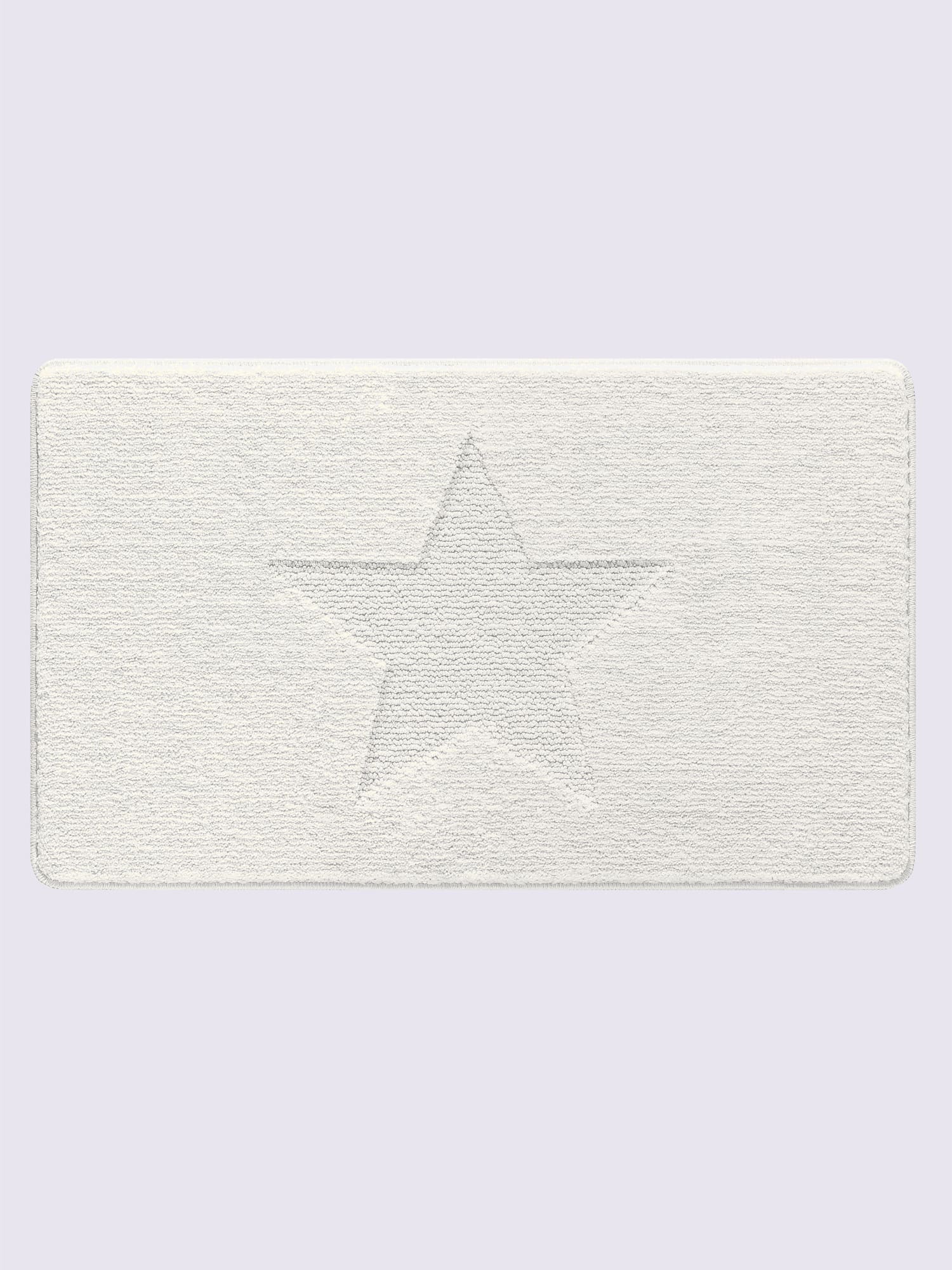 Tapis de bain polyester facile à entretenir, couleur : blanc uni, taille 75x75 cm, marque helline home, 100% polyester - helline