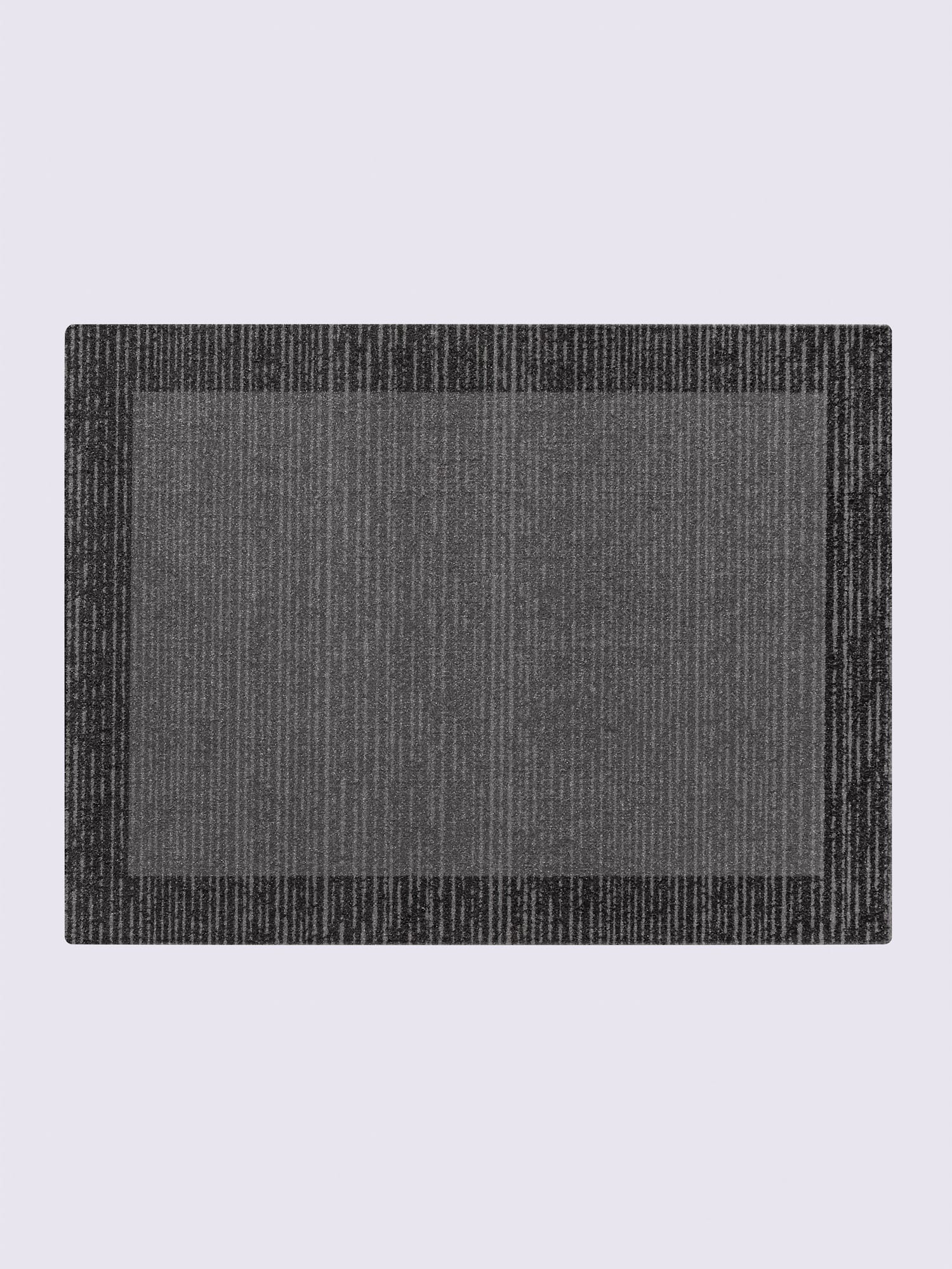 Paillasson pour intérieur et zone extérieure couverte, couleur : gris moyen uni, taille 60x180 cm, marque helline home, 100% polyamide - helline