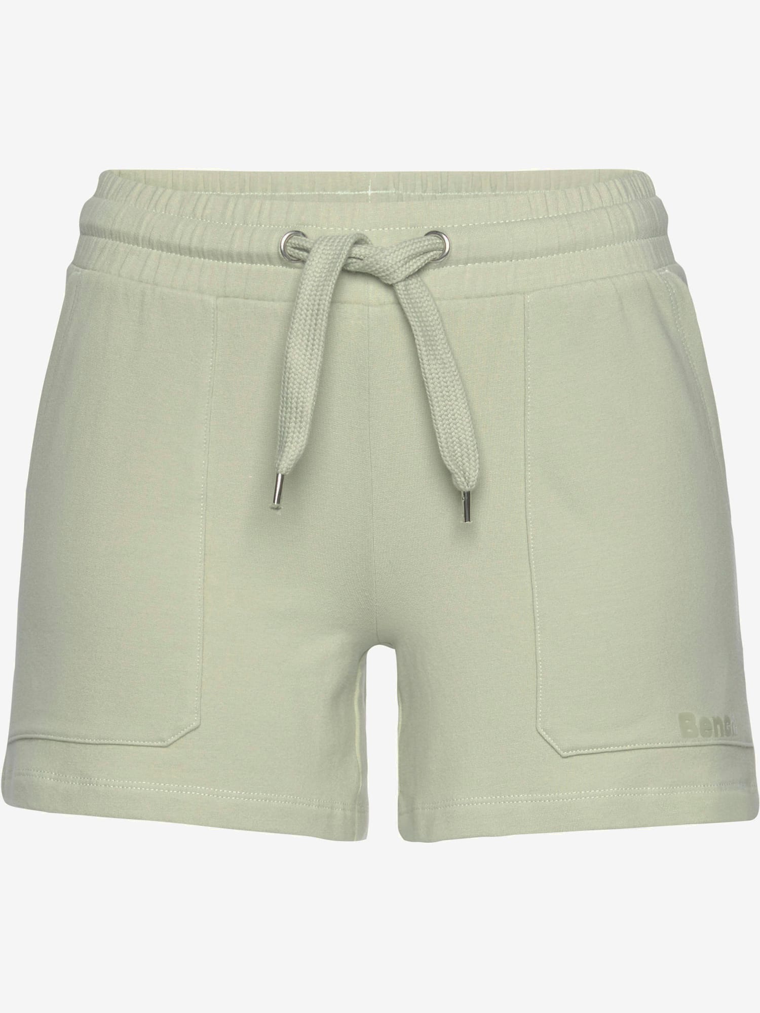 Short décontracté short sweat doux et gratté, couleur vert, taille 50/52, marque Bench. Loungewear - helline