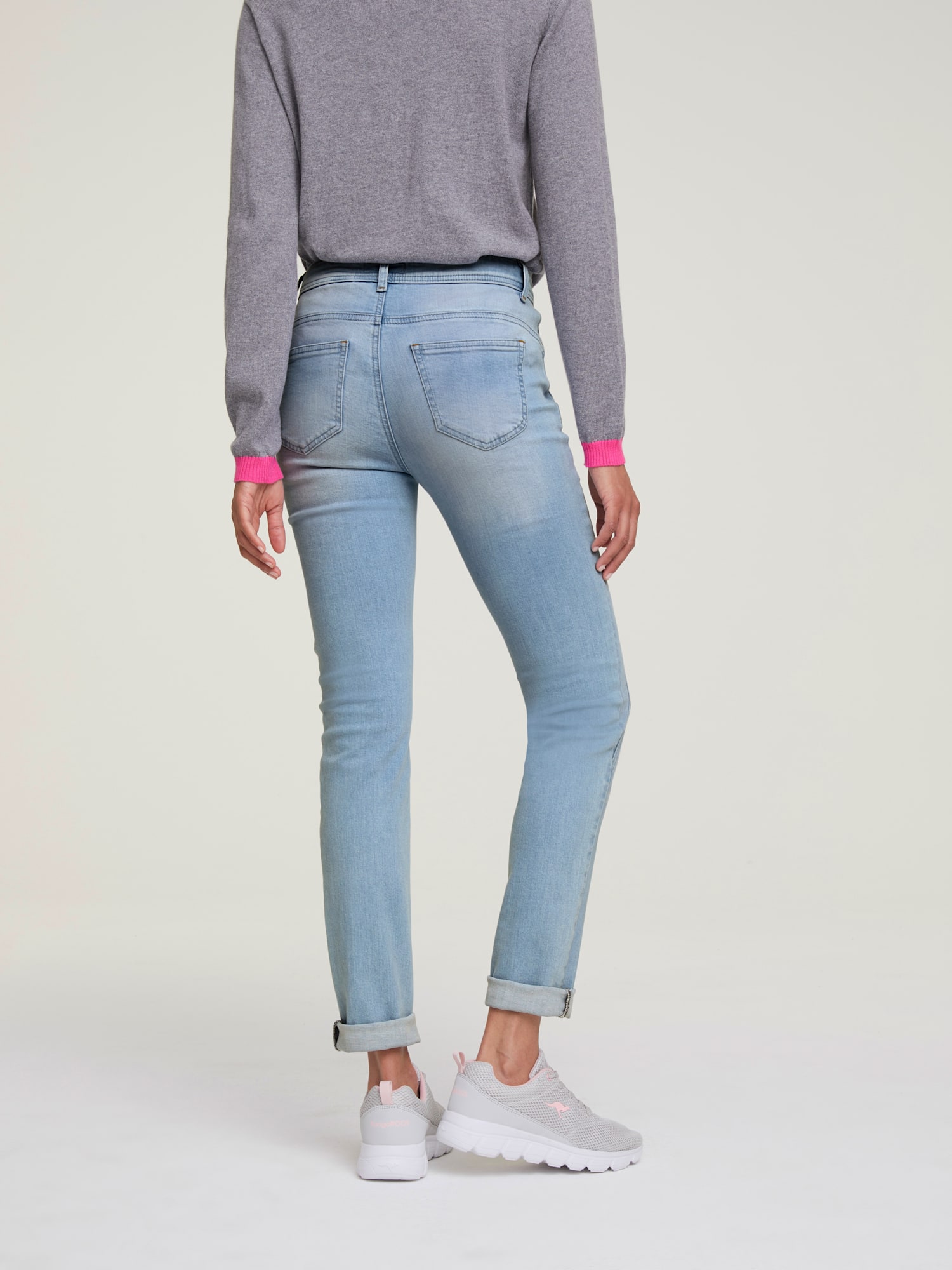 Jean skinny coupe skinny tendance, couleur bleu, taille 40, marque Rick Cardona - helline