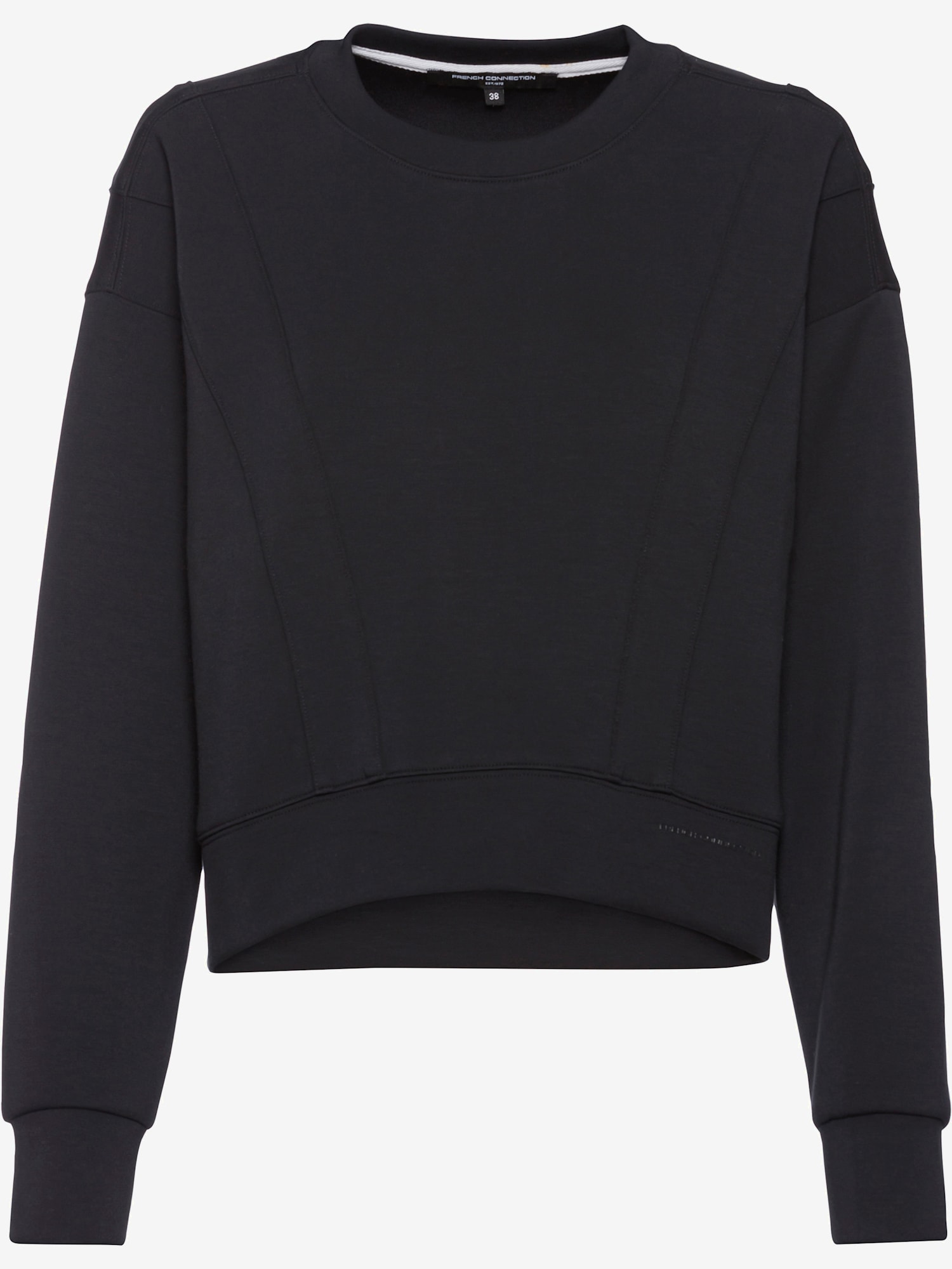 Sweatshirt avec encolure ronde, couleur noir, taille 46/48, marque French Connection - helline