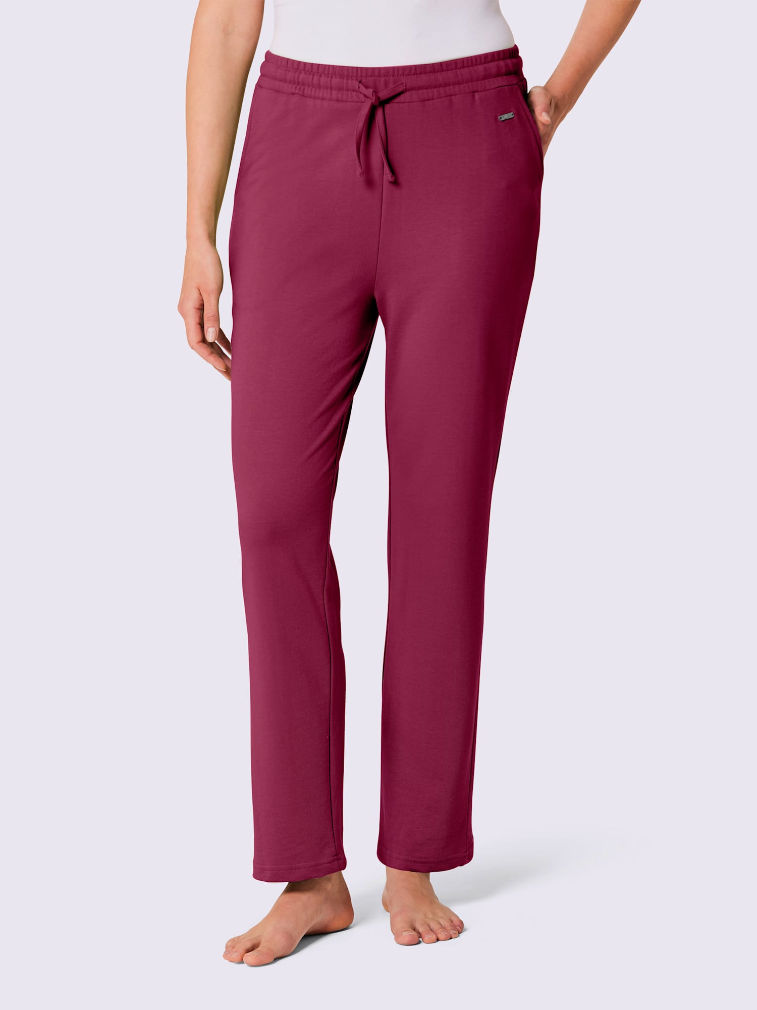 Pantalon matière sweat, couleur rose, taille 38/40, marque feel good - helline