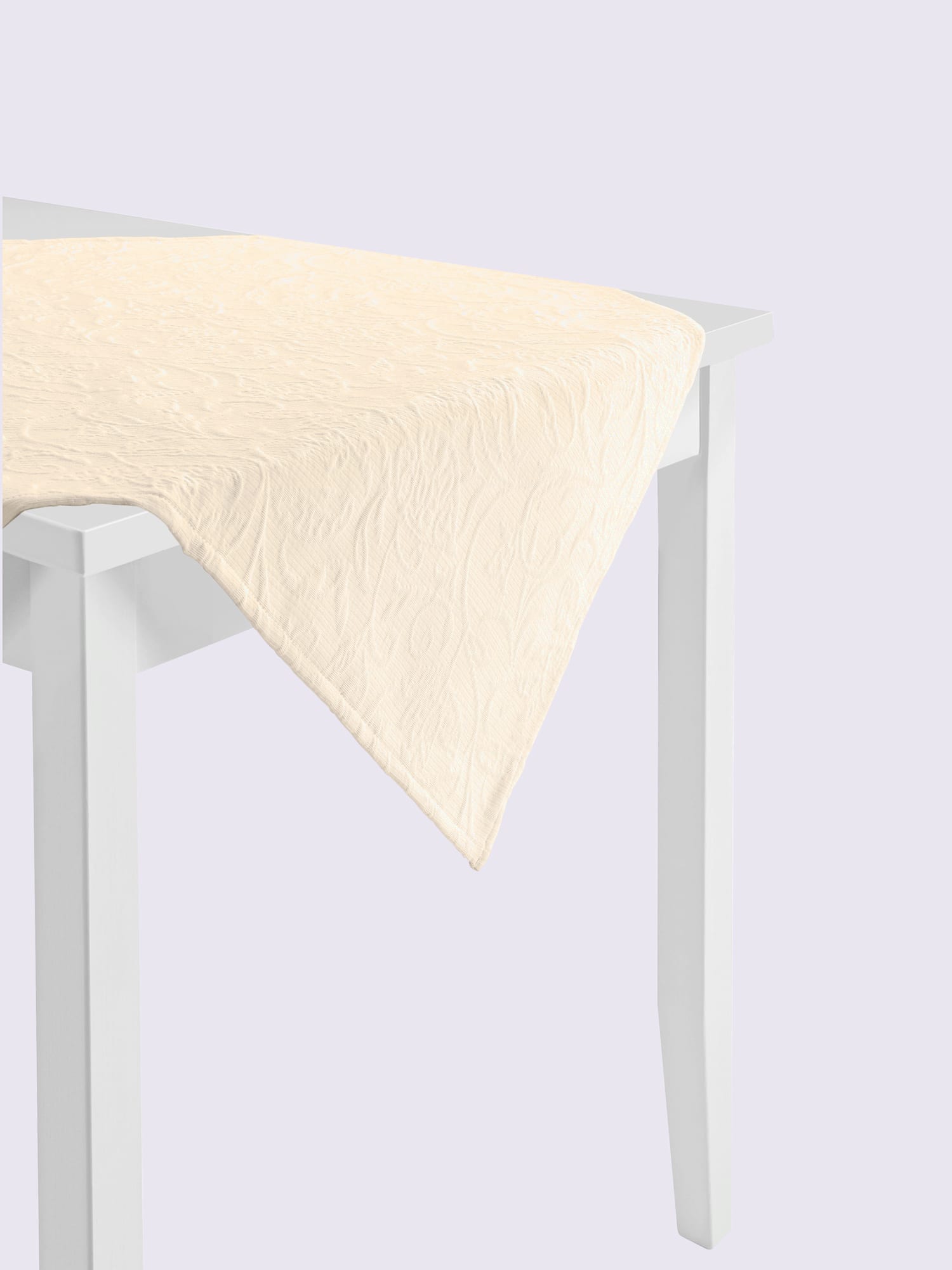 Nappe existe en ronde et ovale, couleur couleur ivoire, taille 38x38 cm - helline