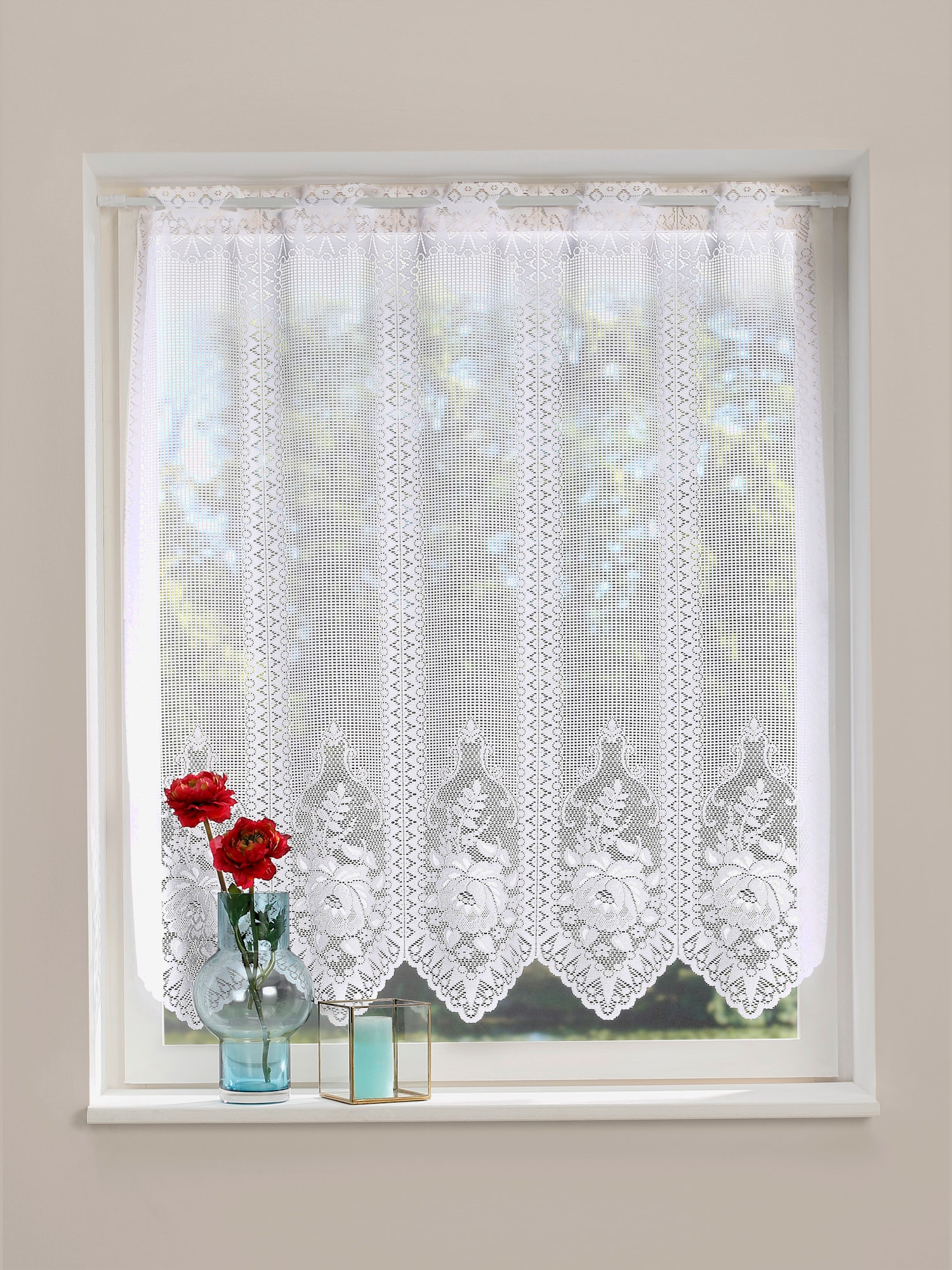 Voilage de fenêtre grand choix de tailles, couleur blanc, taille 28x150 cm - Witt