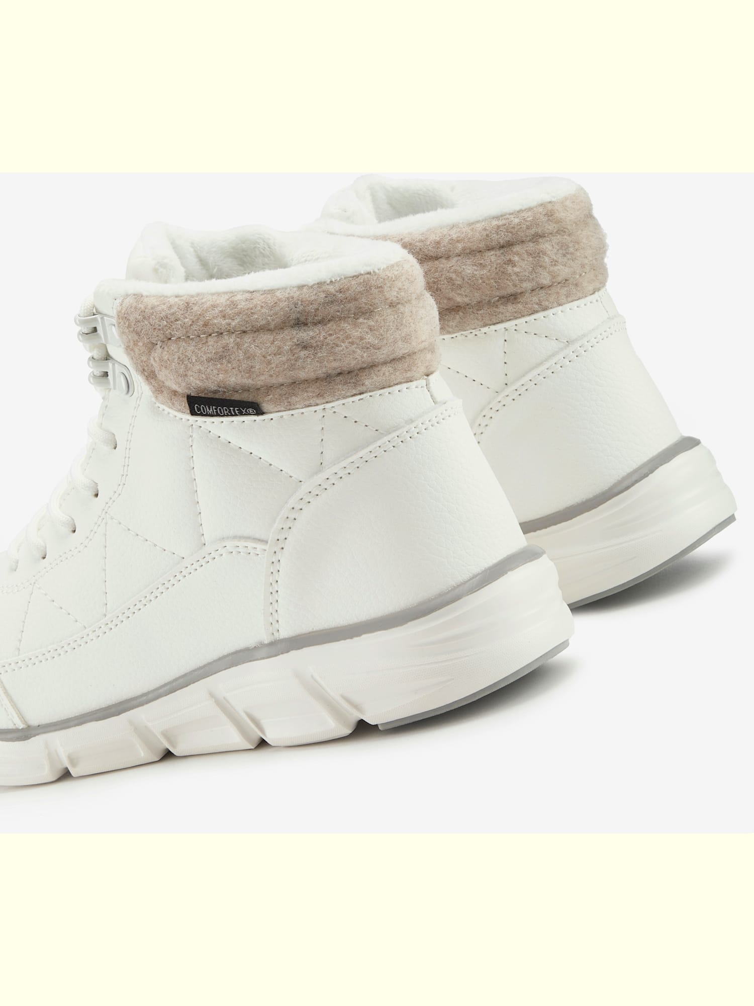 Bottines membrane thermorégulatrice comfortex imperméable, couleur blanc, taille 40, marque LASCANA - helline