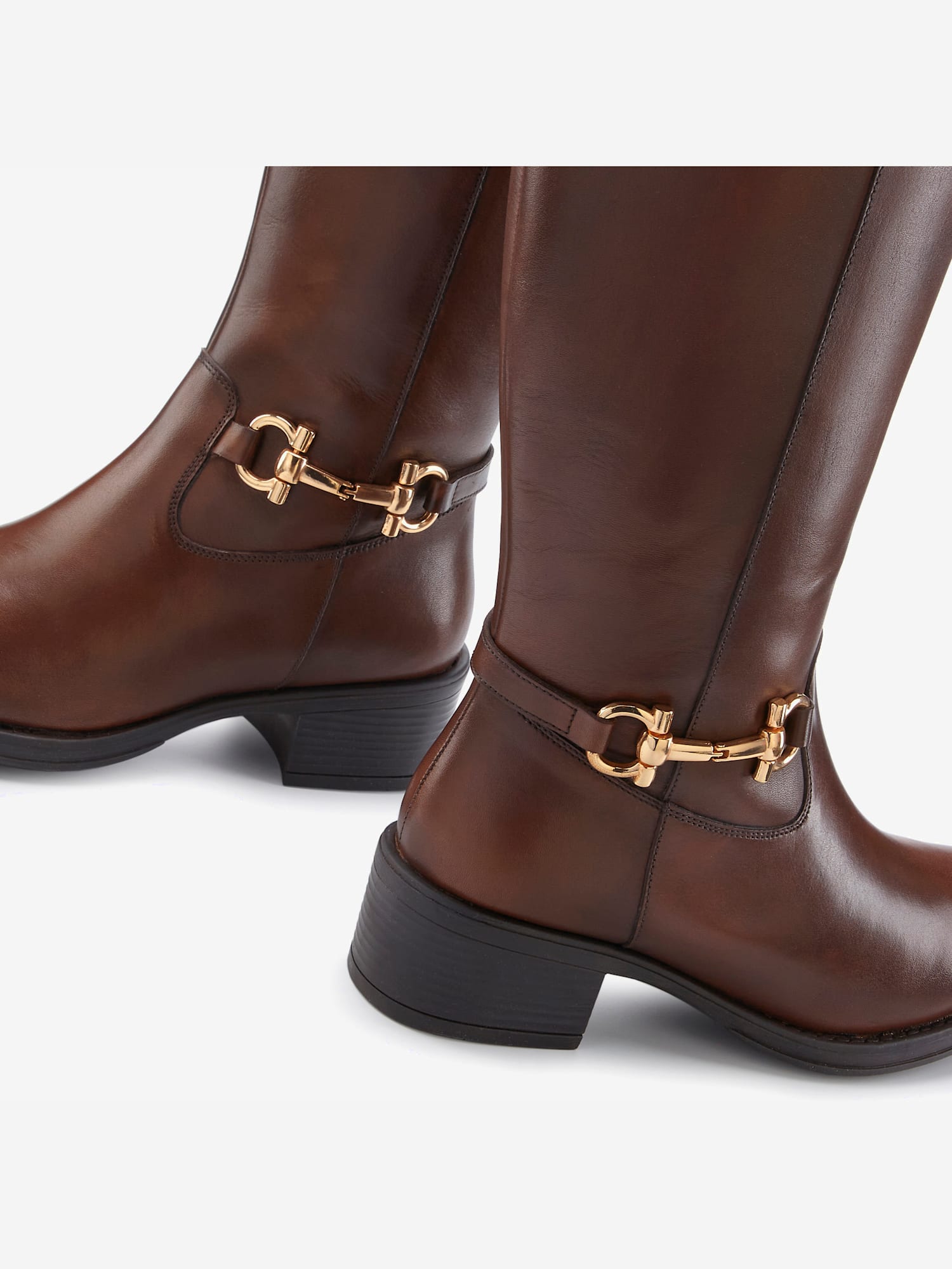 Bottes cuir de qualité, couleur marron, taille 36, marque LASCANA - helline