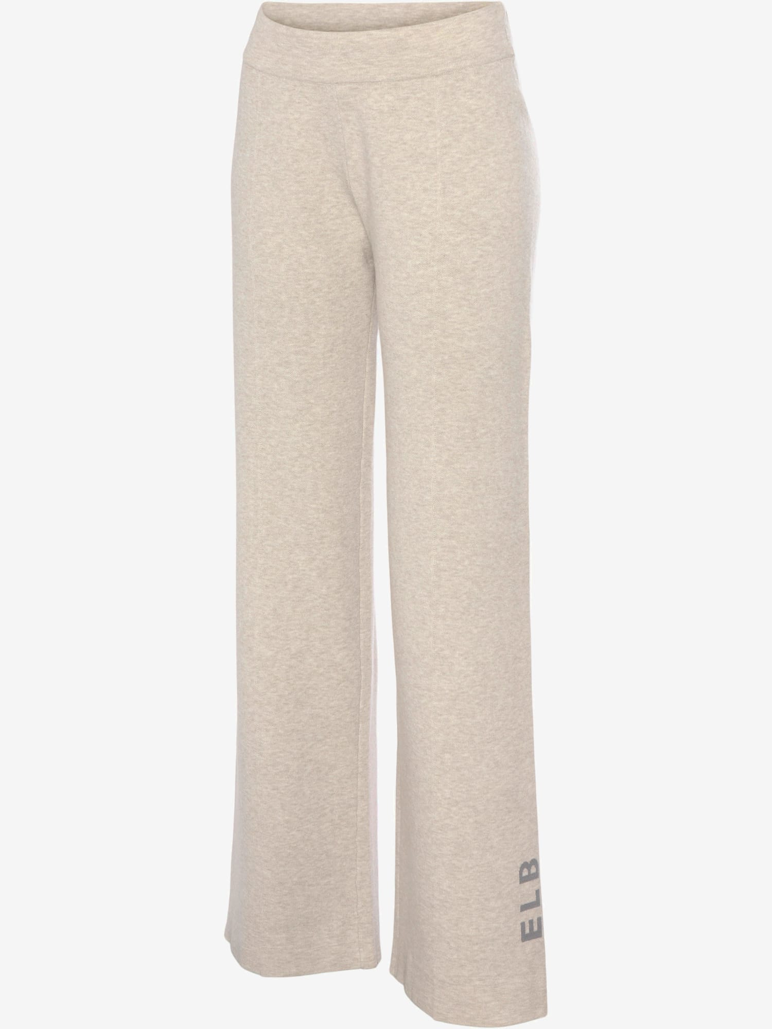 Pantalon en tricot doux et extensible, couleur gris, taille 42/44, marque Elbsand - helline