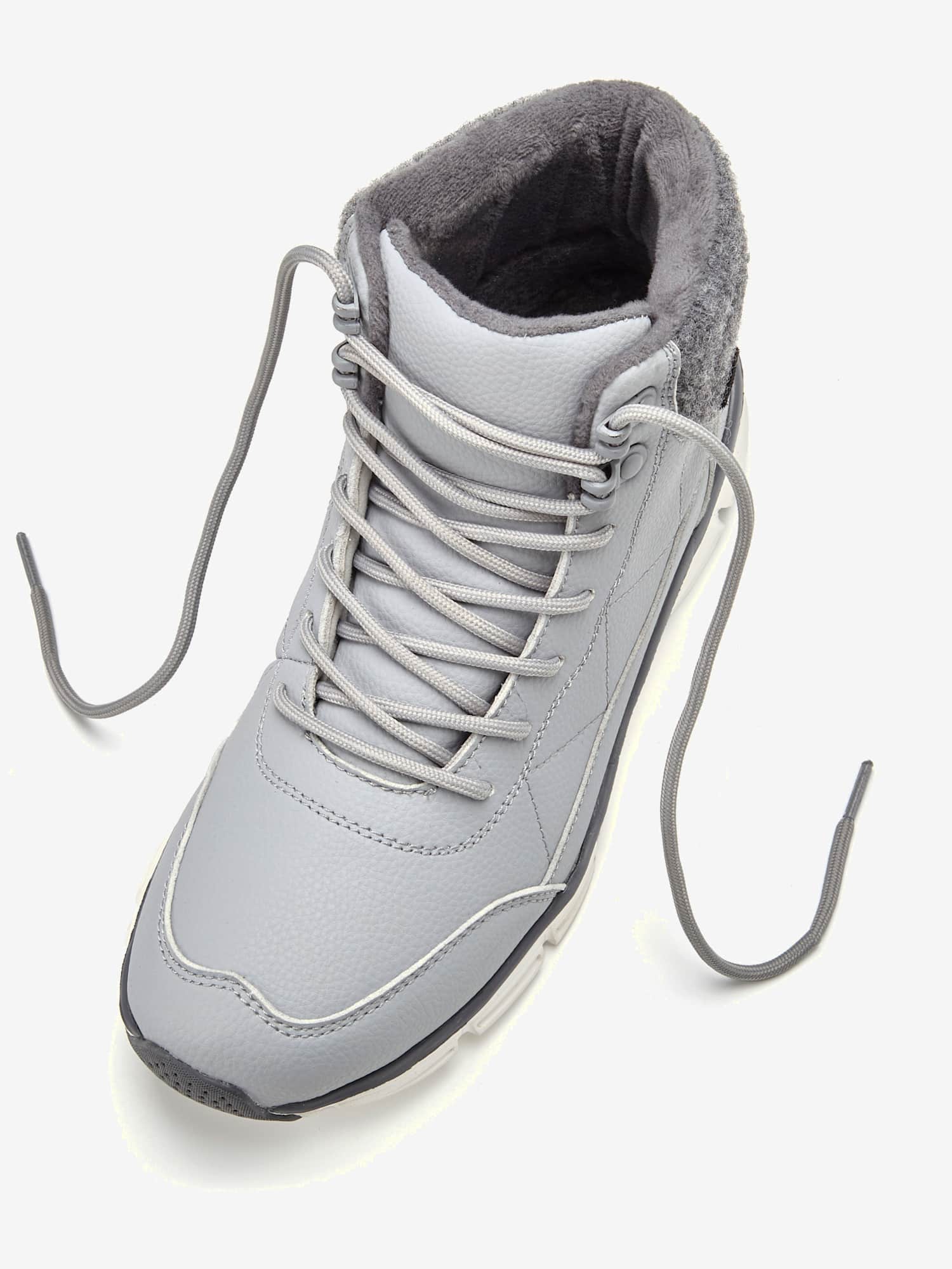 Bottines membrane thermorégulatrice comfortex imperméable, gris moyen uni, taille 39, LASCANA - helline