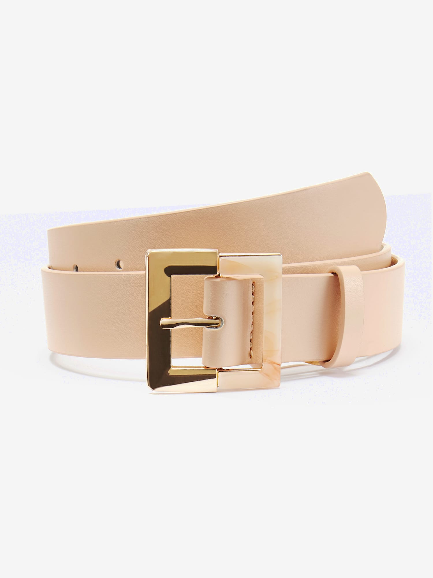 Ceinture hanches ceinture tendance en imitation cuir avec détails couleur or, couleur : orange moyen uni, taille 95, marque LASCANA, 100% cuir -