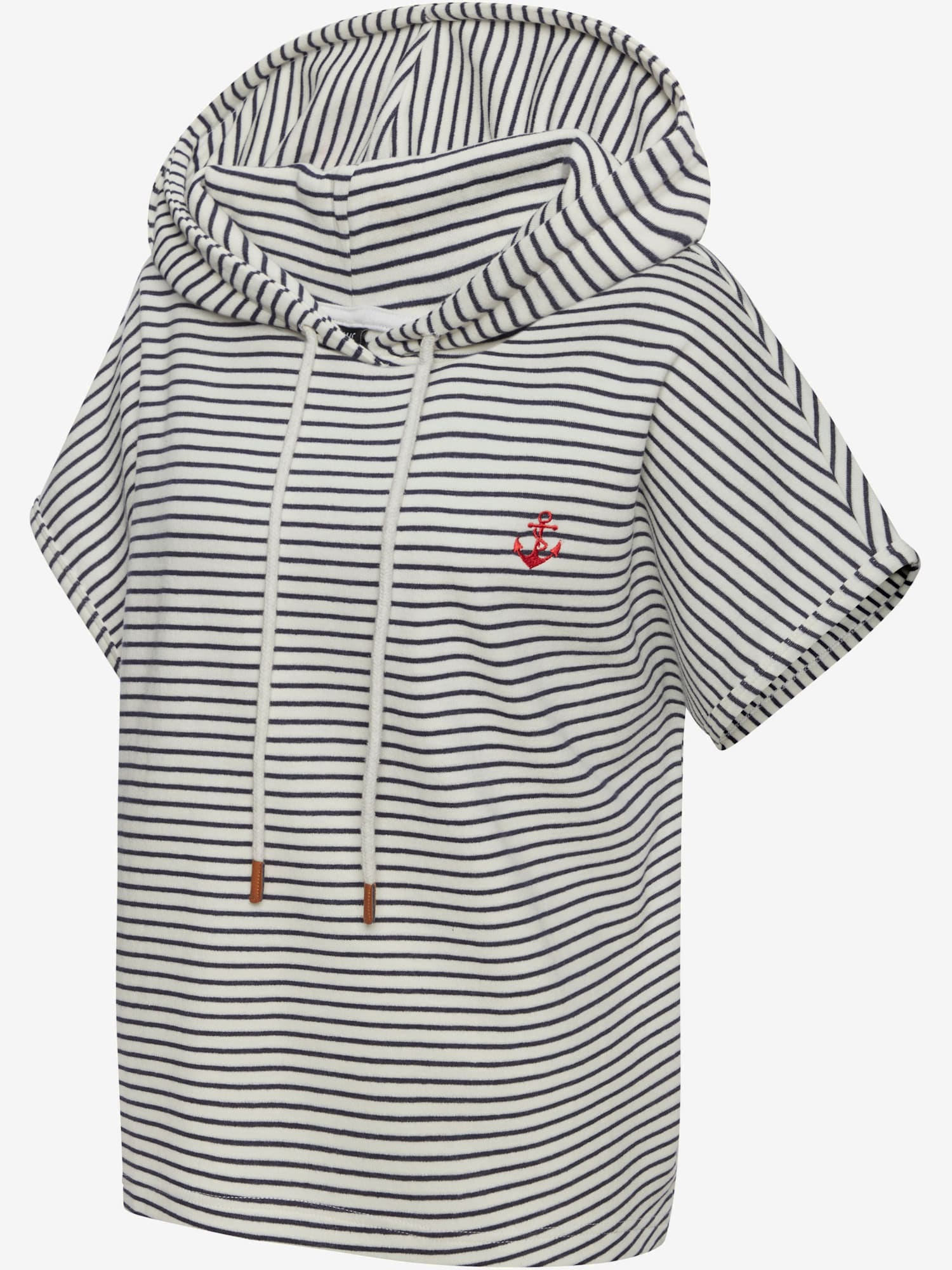 Sweat-shirt t-shirt à capuche, couleur bleu, taille 42/44, marque H.I.S - helline