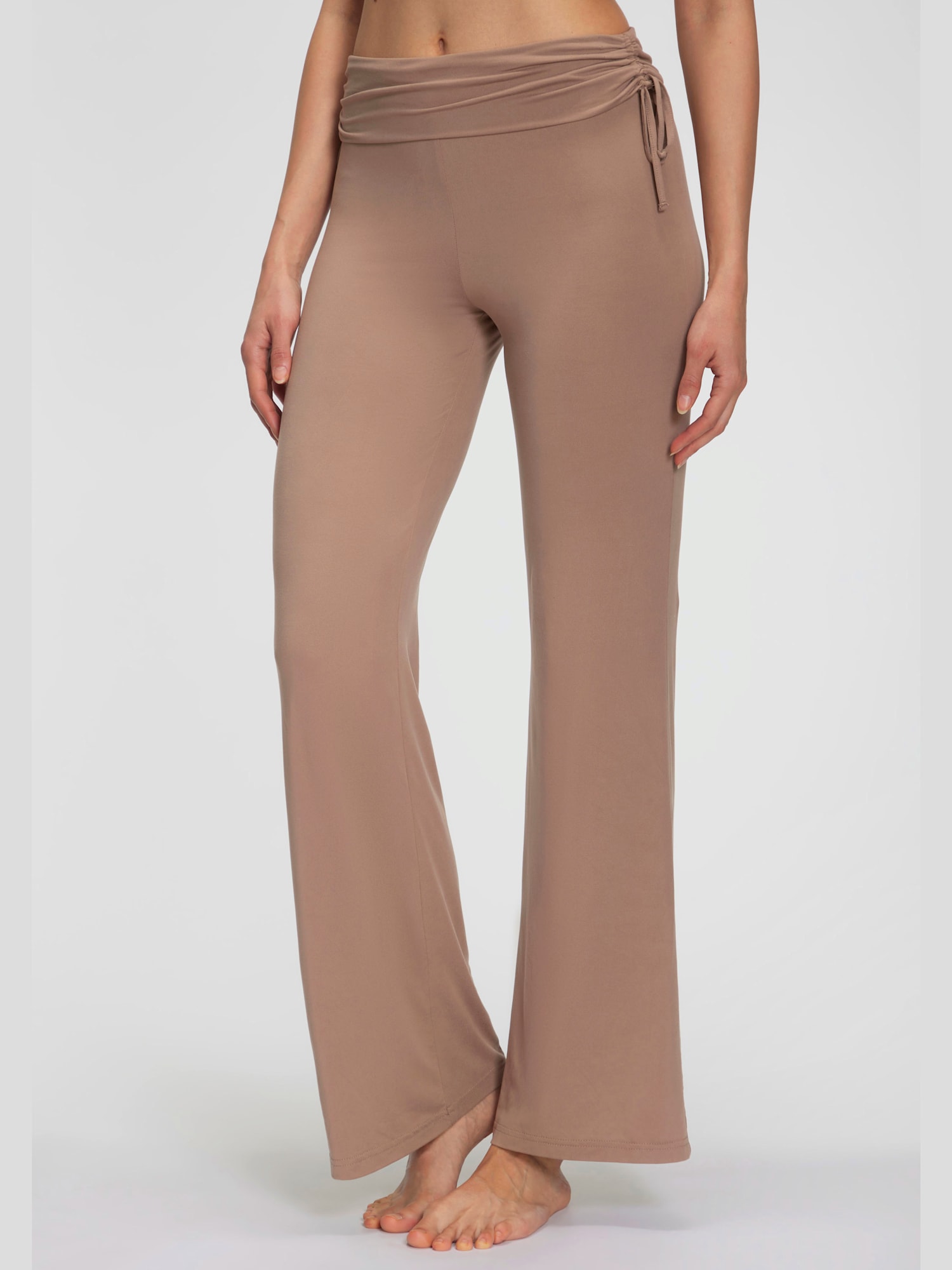 Panty legging avec jambes évasées, couleur marron, taille 40, marque LASCANA - helline