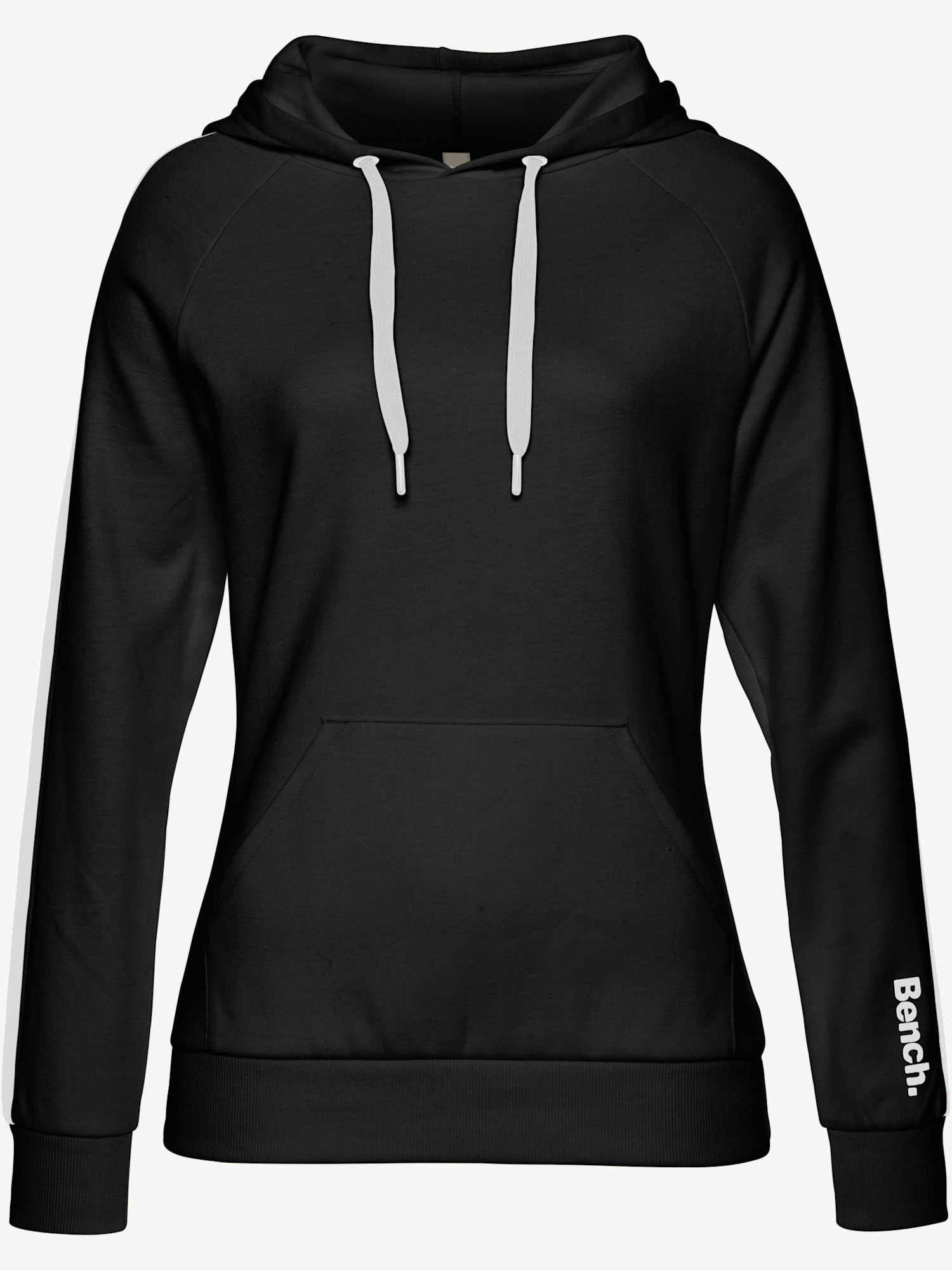 Sweatshirt à capuche t-shirt détente sportif à capuche, couleur noir, taille 38/40, marque Bench. Loungewear - helline