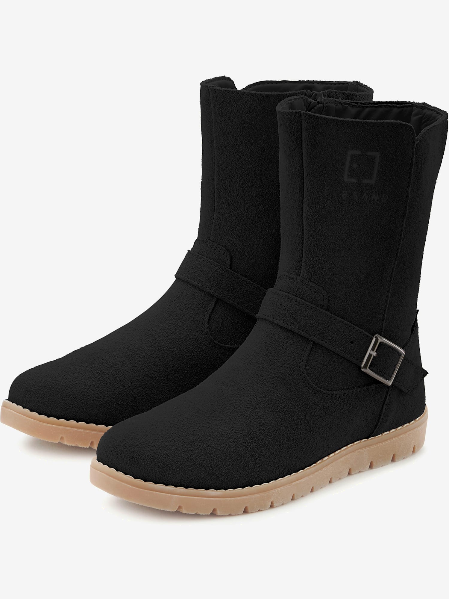 Botte d'hiver bottines d'hiver en cuir de qualité, couleur noir, taille 39, marque Elbsand - helline