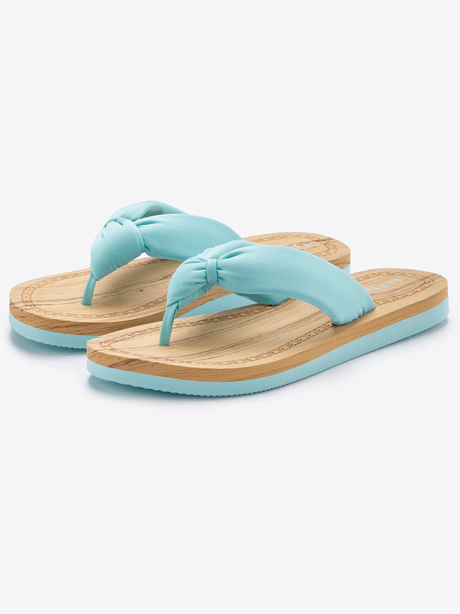 Tongs avec semelle imperméable, couleur vert, taille 36, marque Elbsand - helline