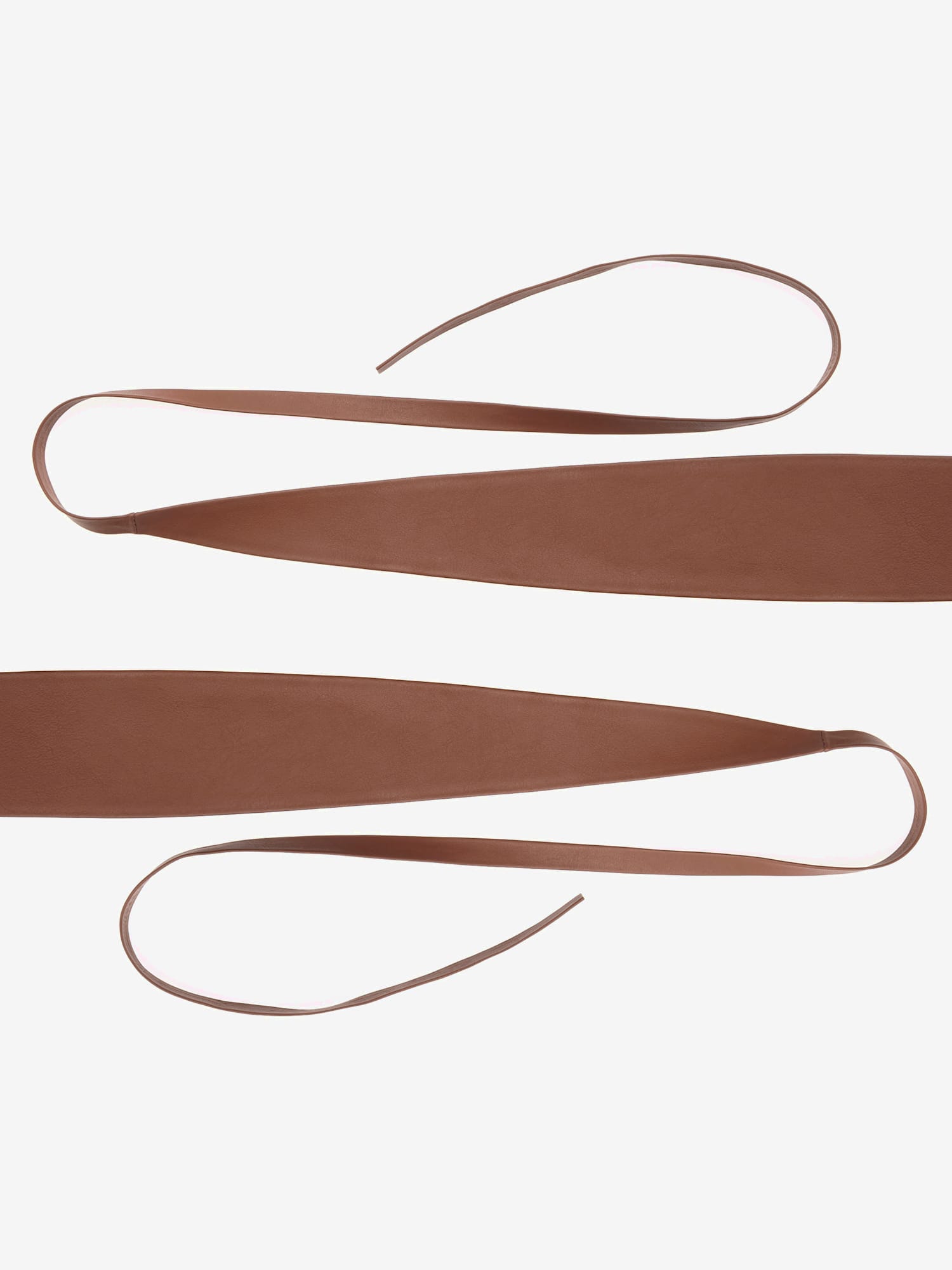 Élégante ceinture en cuir doux de qualité, couleur marron, taille S, marque LASCANA - helline