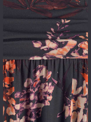 Robe longue bandeau, encolure élastiquée