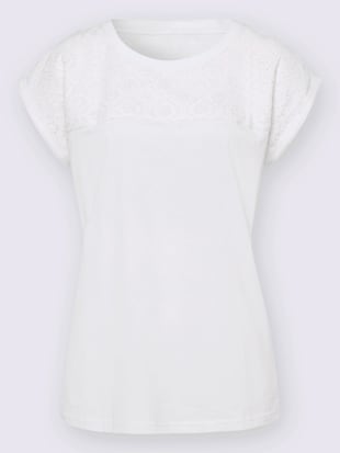 T-shirt broderie ajourée