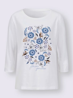 T-shirt à manches 3/4 joli motif floral