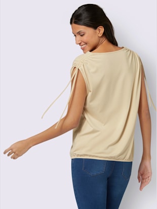T-shirt fronces aux mancherons