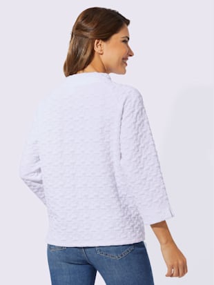 Sweatshirt jacquard en jersey tendance