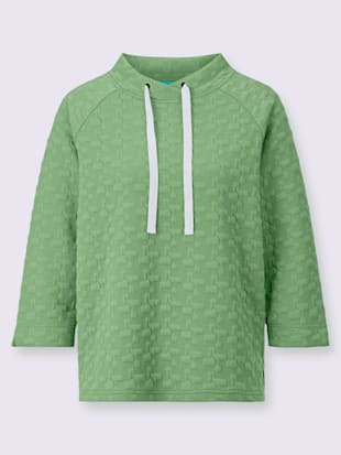 Sweatshirt jacquard en jersey tendance (Image 4)