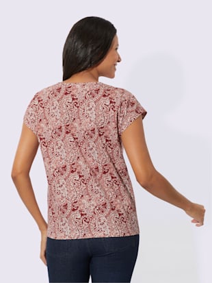 T-shirt à encolure ronde élégant imprimé paisley (Image 3)