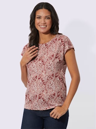 T-shirt à encolure ronde élégant imprimé paisley (Image 2)