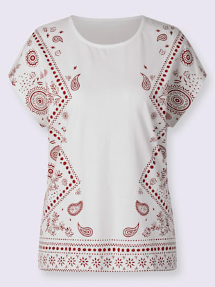 T-shirt à encolure ronde mancherons tendance (Image 4)