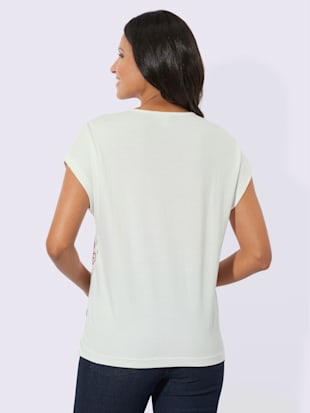 T-shirt à encolure ronde mancherons tendance (Image 3)