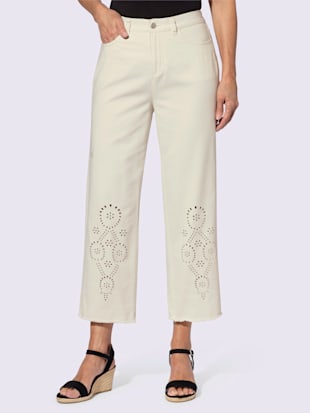 Jean 7/8 détail à découpes (Image 1)