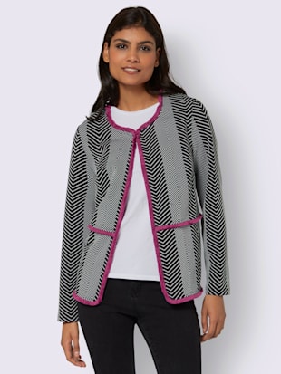 Blazer jacquard sans doublure