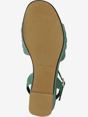 Sandales cuir velours chèvre doux