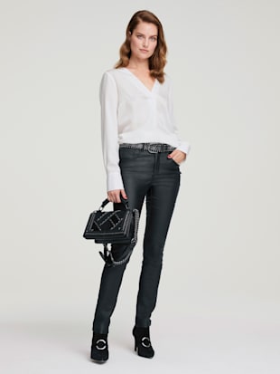 Pantalon effet ventre plat coupe skinny tendance