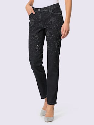 Jean 5 poches denim ultra-extensible avec effet modelant (Image 1)