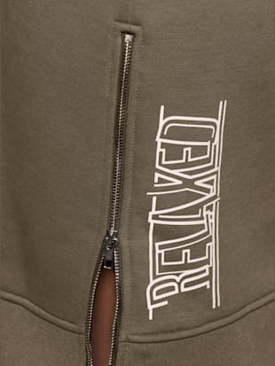 Robe en matière sweat à capuche