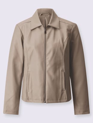 Veste en synthétique imitation cuir souple