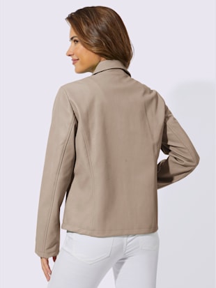 Veste en synthétique imitation cuir souple