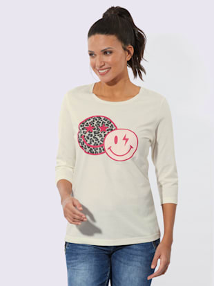 T-shirt à manches 3/4 pur coton