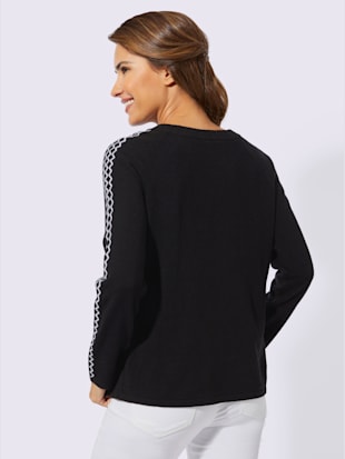 Pull à manches longues motif jacquard