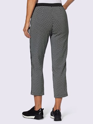 Pantalon 7/8 rayures galon tendance