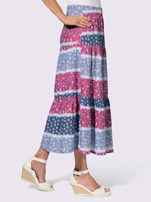 Jupe à niveaux pure viscose (Image 2)