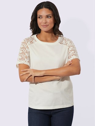 T-shirt en dentelle manches raglan courtes (Image 2)