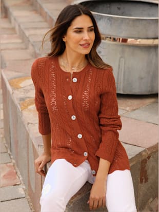 Veste en tricot ajouré superbe motif ajouré (Image 1)