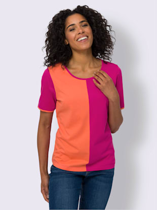 T-shirt à manches courtes motif color block tendance (Image 2)