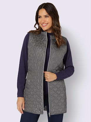 Gilet matelassé motif matelassé en forme de cœur